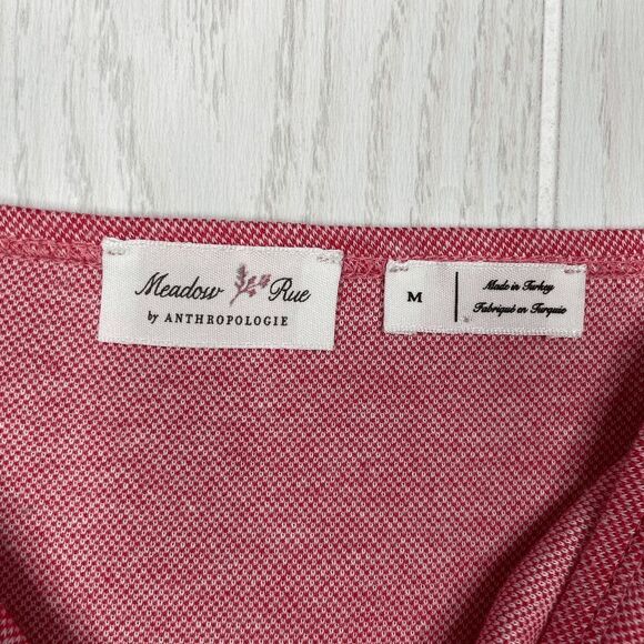 Meadow Rue Anthropologie Tank Top Side Button Women's Red Size Medium Y2K - Picture 7 of 7